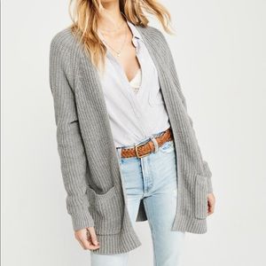 NWOT - Grey Knit Open Front Cardigan
